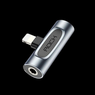 ROCK 2 in 1 Lightning to 3.5mm Aux Jack Adapter